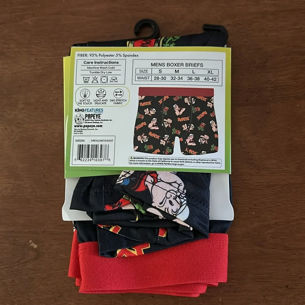 🌵 3/$15 Men's Popeye Boxer Brief (see description)